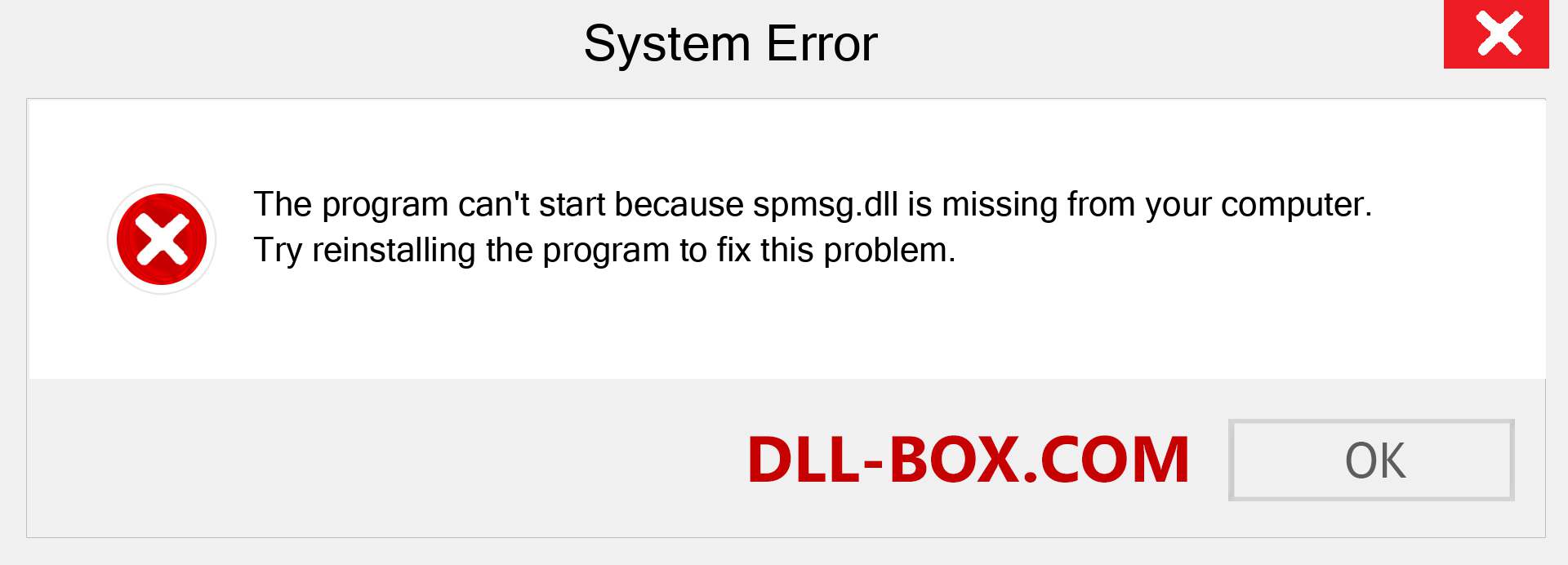  spmsg.dll file is missing?. Download for Windows 7, 8, 10 - Fix  spmsg dll Missing Error on Windows, photos, images